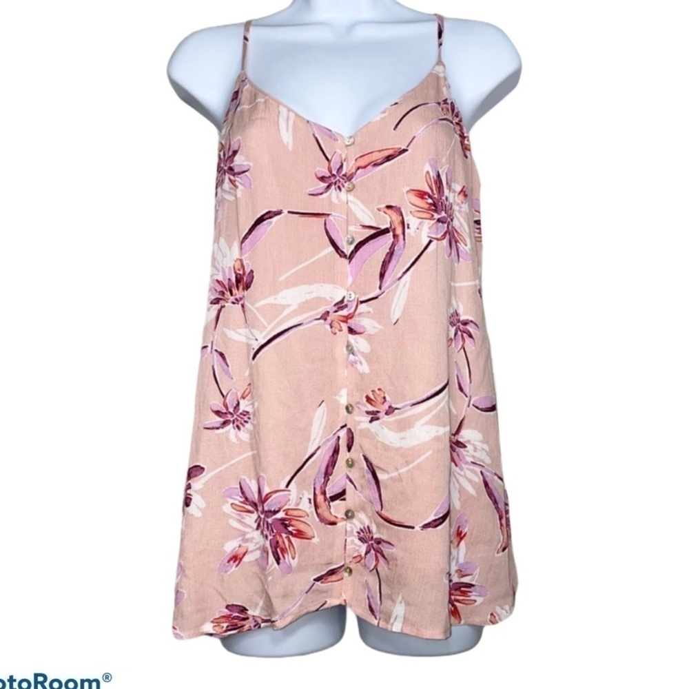 STACCATO pink floral blouse spaghetti strap top